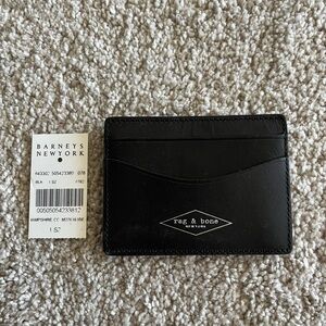 Rag & Bone Black Leather Card Holder
